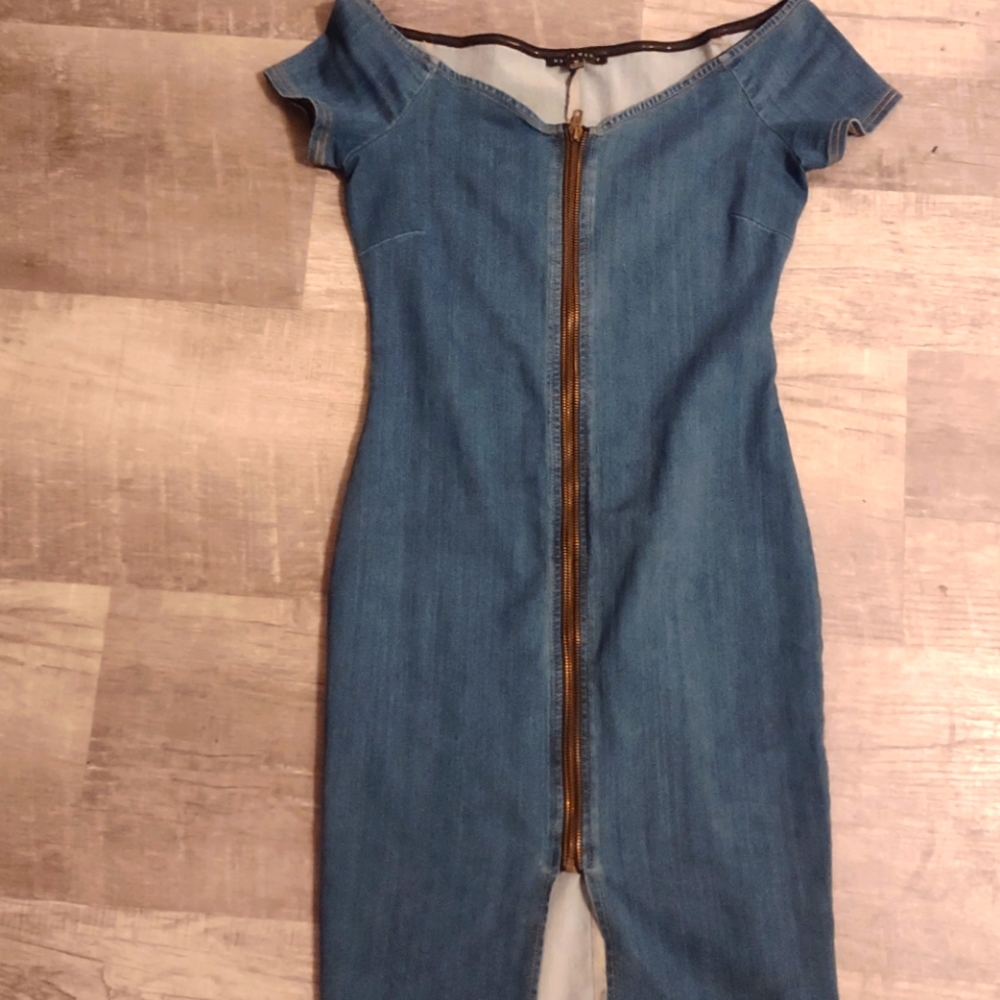 HAUTE MONDE DENIM DRESS